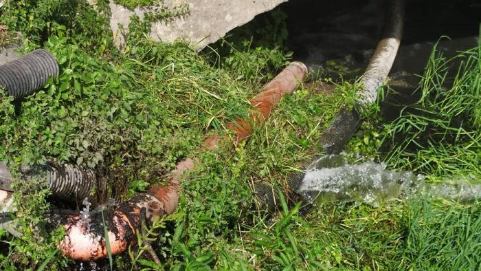 scarichi nei canali di san valentino torio effettuato un sopralluogo