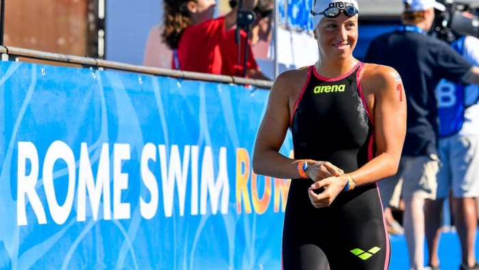 nuoto europei nella 10 km femminile la taddeucci porta il cc napoli sul podio