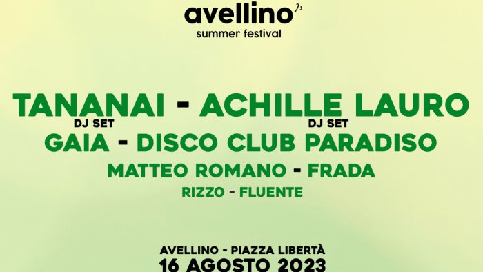 Summer Fest: Achille Lauro, Tananai e Gaia pronti ad infiammare la piazza -   Avellino