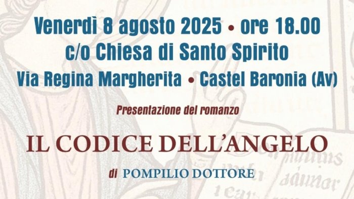 castel baronia celebra la cultura con il romanzo il codice dell angelo