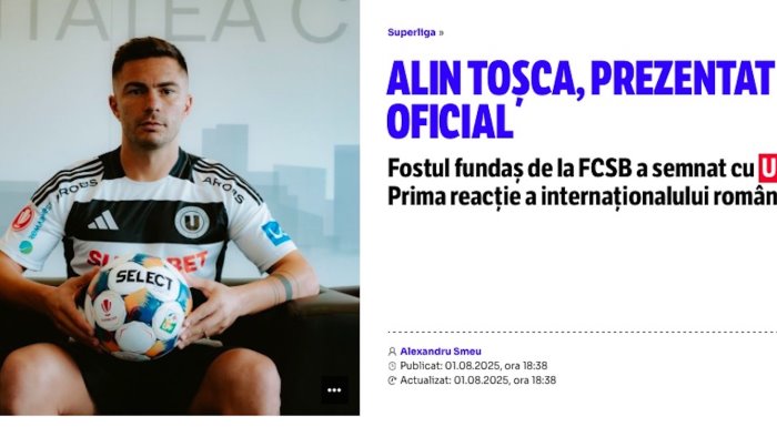 tosca trova subito squadra nella sua romania
