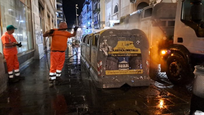 napoli prosegue il piano straordinario per il decoro urbano