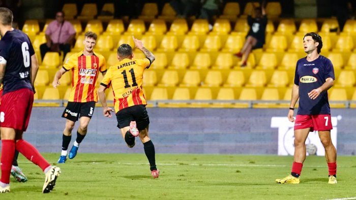 coppa italia serie c benevento guidonia 1 0 la decide lamesta