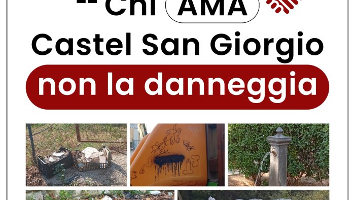 chi ama castel san giorgio non la danneggia la campagna del comune