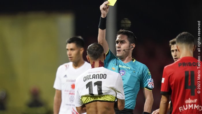 benevento casertana ad un arbitro esperto