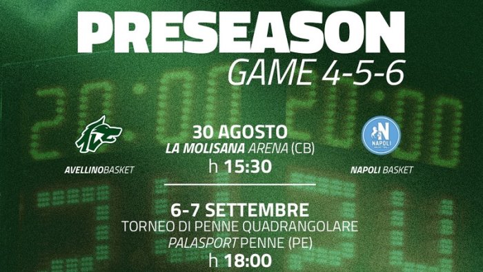 avellino basket e la vigilia del test con il napoli basket
