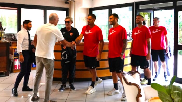 i giallorossi ospiti dell azienda sannita incas