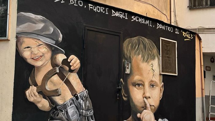un murale per l infanzia al petraro