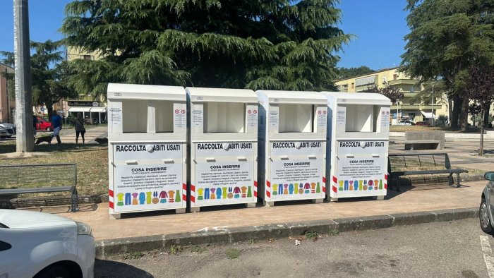 asia benevento al via installazione cassonetti smart per abiti usati