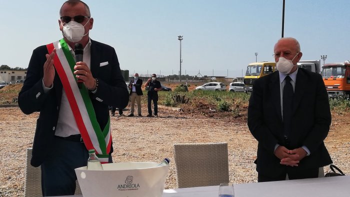 eboli partono i lavori del depuratore coda di volpe