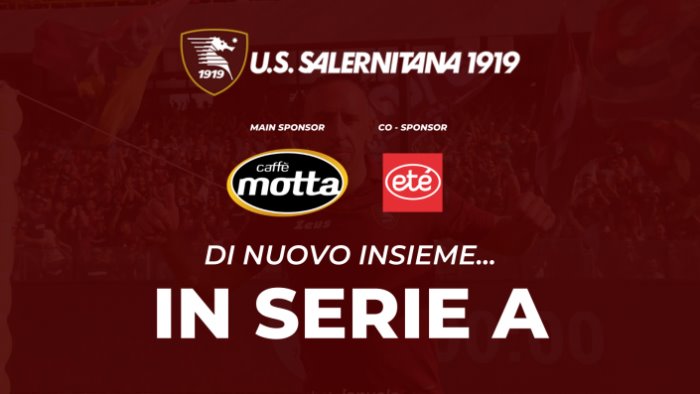 salernitana caffe motta e supermercati ete nuovi sponsor di maglia