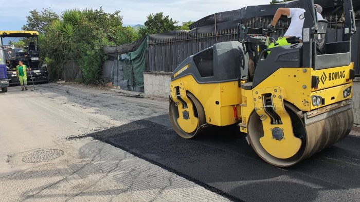 strade a pagani ancora lavori sulla sp328 interventi sul tratto di via corallo