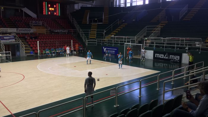 sandro abate ko nel test contro il napoli futsal 2 3 al paladelmauro