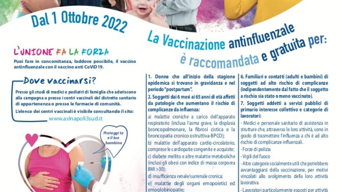 asl napoli 3 sud via alla campagna vaccinale antinfluenzale