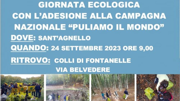 a sant agnello la giornata nazionale puliamo il mondo