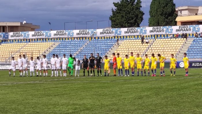 under 15 che esordio del benevento tris in casa del cerignola