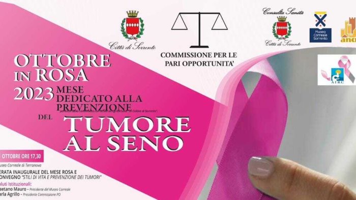 a sorrento ottobre in rosa dedicato alla prevenzione del tumore al seno