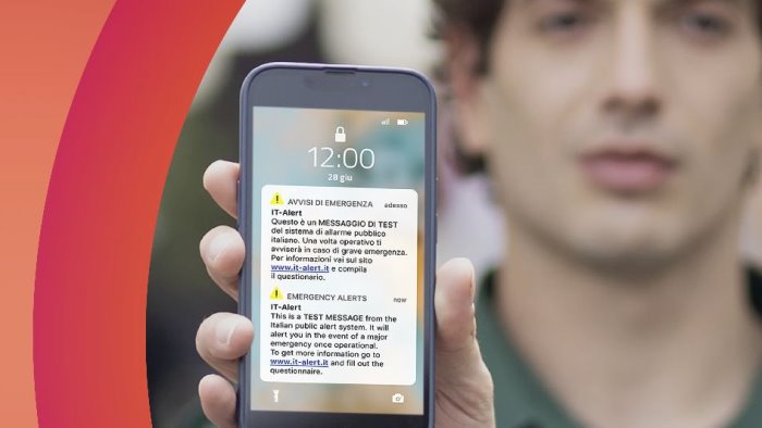 it alert primo test il 12 settembre il messaggio del sindaco di telese