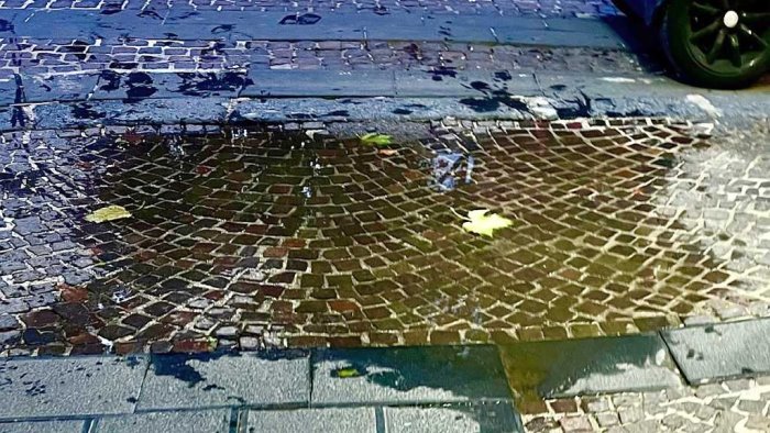 vomero avvallamenti che diventano laghetti la denuncia di capodanno