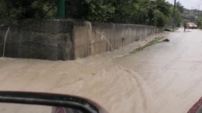 bomba d acqua sul mandamento baianese strade e scantinati allagati