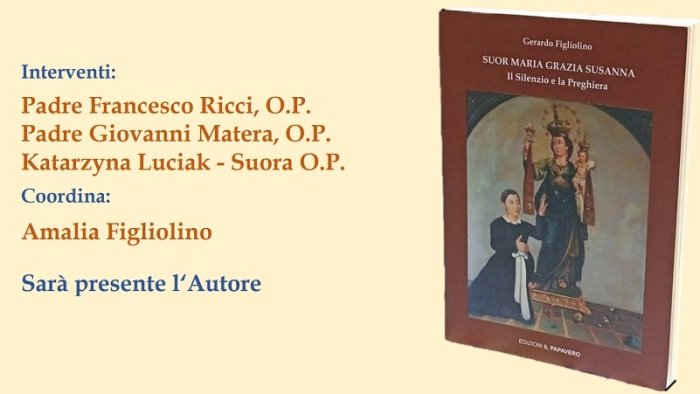a montefusco il libro suor maria grazia susanna il silenzio e la preghiera