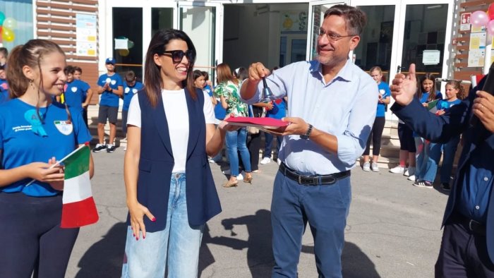 nocera superiore il sindaco d acunzi ha incontrato gli studenti