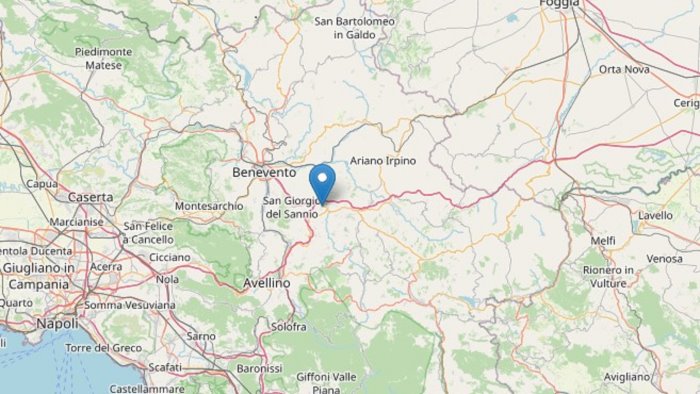 lieve scossa di terremoto nella notte epicentro a venticano