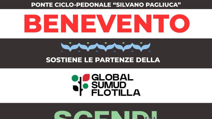 civico22 alla manifestazione per la global sumud flotilla