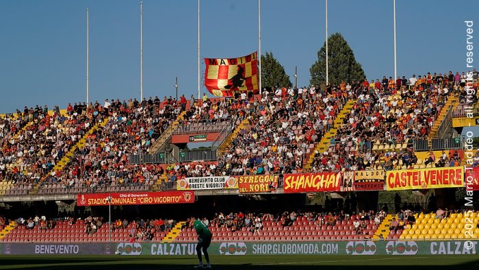 benevento trapani da oggi via alla prevendita