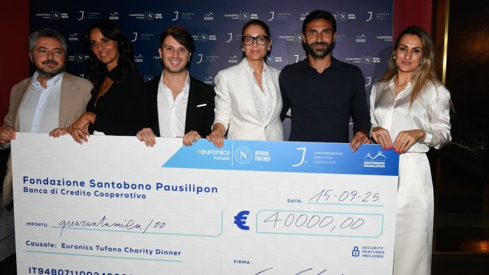 ssc napoli ed euronics tufano donano 40mila euro al santobono