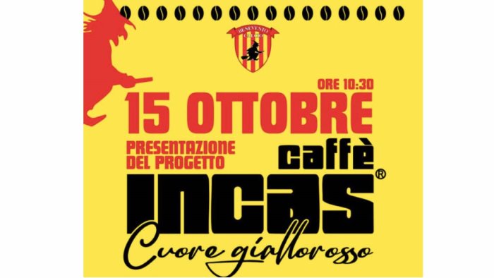 benevento incas caffe e ipsar le streghe nasce cuore giallorosso