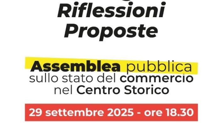 proposte per il sostegno per il commercio in centro storico