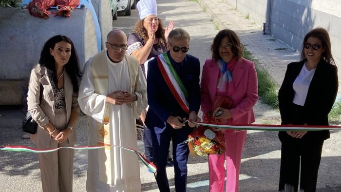 cancello ed arnone inaugurata la mensa scolastica alla primaria foscolo