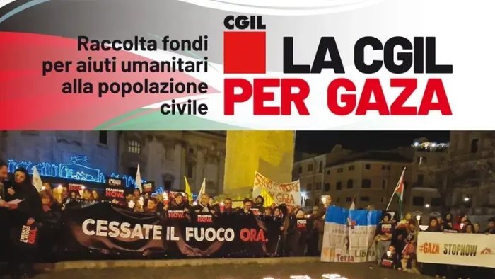gaza appello della cgil alla mobilitazione il 6 settembre tutti a napoli