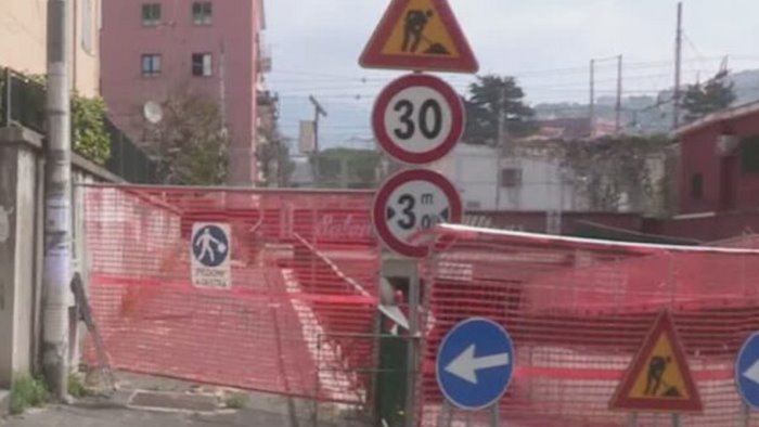 salerno lavori sul trincerone il dispositivo traffico in citta