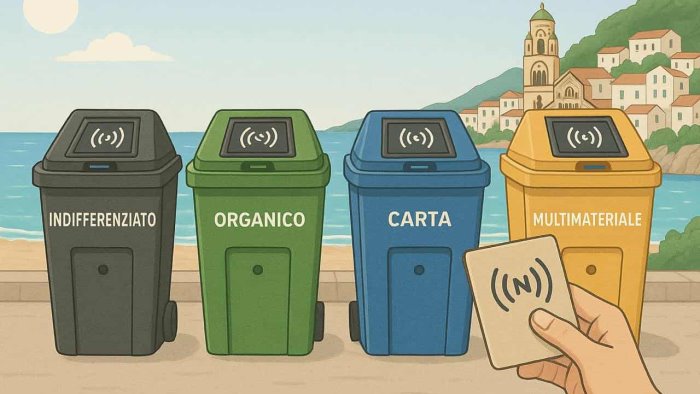 amalfi nuovi contenitori intelligenti per la raccolta differenziata