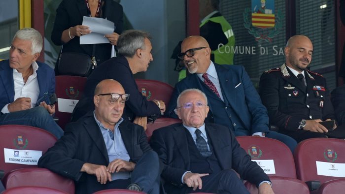 salernitana de luca bisogna muoversi a tornare quanto prima in serie b